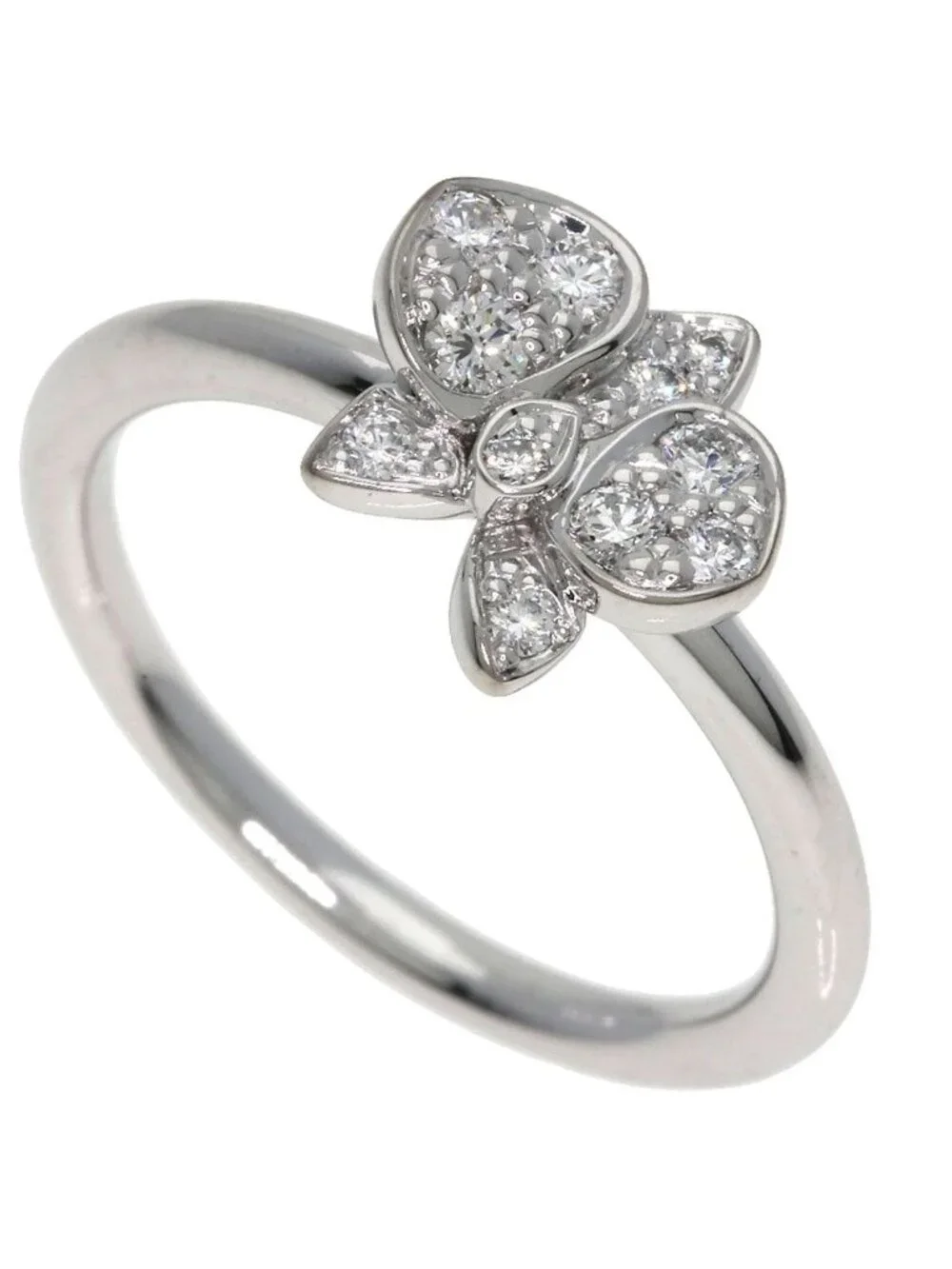 Cartier Carre S'dolquide Parcartier Diamond 47 Ring 18k White Gold